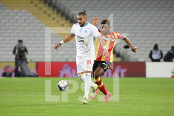2021-02-03 - Payet 10 Marseille and DoucourÃ© 28 Lens during the French championship Ligue 1 football match between RC Lens and Olympique de Marseille on February 3, 2021 at Bollaert-Delelis stadium in Lens, France - Photo Laurent Sanson / LS Medianord / DPPI - RC LENS AND OLYMPIQUE DE MARSEILLE - FRENCH LIGUE 1 - SOCCER