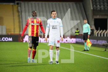 2021-02-03 - Thauvin 26 Marseille and Haidara 21 Lens during the French championship Ligue 1 football match between RC Lens and Olympique de Marseille on February 3, 2021 at Bollaert-Delelis stadium in Lens, France - Photo Laurent Sanson / LS Medianord / DPPI - RC LENS AND OLYMPIQUE DE MARSEILLE - FRENCH LIGUE 1 - SOCCER