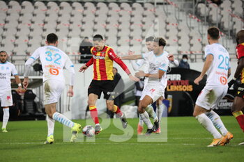 2021-02-03 - Florian Sotoca 7 Lens during the French championship Ligue 1 football match between RC Lens and Olympique de Marseille on February 3, 2021 at Bollaert-Delelis stadium in Lens, France - Photo Laurent Sanson / LS Medianord / DPPI - RC LENS AND OLYMPIQUE DE MARSEILLE - FRENCH LIGUE 1 - SOCCER