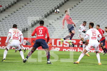 2021-02-14 - XEKA 8 LOSC during the French championship Ligue 1 football match between Lille OSC and Stade Brestois 29 on February 14, 2021 at Pierre Mauroy stadium in Villeneuve-d'Ascq near Lille, France - Photo Laurent Sanson / LS Medianord / DPPI - LILLE OSC (LOSC) AND STADE BRESTOIS 29 (BREST) - FRENCH LIGUE 1 - SOCCER