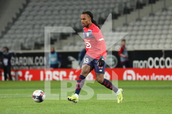 2021-02-14 - Renato SANCHES 18 LOSC during the French championship Ligue 1 football match between Lille OSC and Stade Brestois 29 on February 14, 2021 at Pierre Mauroy stadium in Villeneuve-d'Ascq near Lille, France - Photo Laurent Sanson / LS Medianord / DPPI - LILLE OSC (LOSC) AND STADE BRESTOIS 29 (BREST) - FRENCH LIGUE 1 - SOCCER