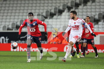 2021-02-14 - WEAH 22 LOSC during the French championship Ligue 1 football match between Lille OSC and Stade Brestois 29 on February 14, 2021 at Pierre Mauroy stadium in Villeneuve-d'Ascq near Lille, France - Photo Laurent Sanson / LS Medianord / DPPI - LILLE OSC (LOSC) AND STADE BRESTOIS 29 (BREST) - FRENCH LIGUE 1 - SOCCER