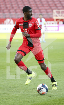 2021-02-27 - Senou Coulibaly of Dijon during the French championship Ligue 1 football match between Dijon FCO (DFCO) and Paris Saint-Germain (PSG) on February 27, 2021 at Stade Gaston Gerard in Dijon, France - Photo Jean Catuffe / DPPI - DIJON FCO (DFCO) AND PARIS SAINT-GERMAIN (PSG) - FRENCH LIGUE 1 - SOCCER