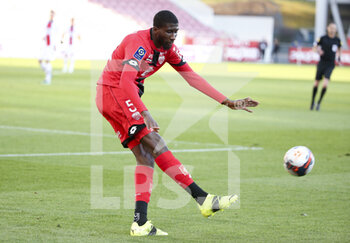 2021-02-27 - Senou Coulibaly of Dijon during the French championship Ligue 1 football match between Dijon FCO (DFCO) and Paris Saint-Germain (PSG) on February 27, 2021 at Stade Gaston Gerard in Dijon, France - Photo Jean Catuffe / DPPI - DIJON FCO (DFCO) AND PARIS SAINT-GERMAIN (PSG) - FRENCH LIGUE 1 - SOCCER