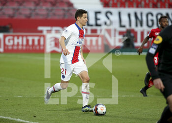 2021-02-27 - Ander Herrera of PSG during the French championship Ligue 1 football match between Dijon FCO (DFCO) and Paris Saint-Germain (PSG) on February 27, 2021 at Stade Gaston Gerard in Dijon, France - Photo Jean Catuffe / DPPI - DIJON FCO (DFCO) AND PARIS SAINT-GERMAIN (PSG) - FRENCH LIGUE 1 - SOCCER