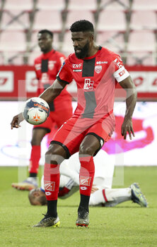 2021-02-27 - Bruno Ecuele Manga of Dijon during the French championship Ligue 1 football match between Dijon FCO (DFCO) and Paris Saint-Germain (PSG) on February 27, 2021 at Stade Gaston Gerard in Dijon, France - Photo Jean Catuffe / DPPI - DIJON FCO (DFCO) AND PARIS SAINT-GERMAIN (PSG) - FRENCH LIGUE 1 - SOCCER