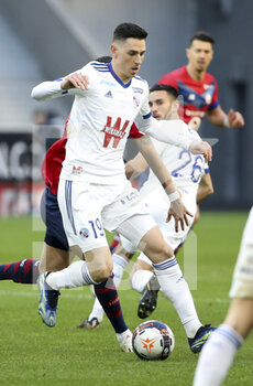 2021-02-28 - Anthony Caci of Strasbourg during the French championship Ligue 1 football match between Lille OSC and RC Strasbourg on february 28, 2021 at Pierre Mauroy stadium in Villeneuve-d'Ascq near Lille, France - Photo Jean Catuffe / DPPI - LILLE OSC AND RC STRASBOURG - FRENCH LIGUE 1 - SOCCER