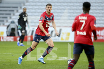 2021-02-28 - Sven Botman of Lille during the French championship Ligue 1 football match between Lille OSC and RC Strasbourg on february 28, 2021 at Pierre Mauroy stadium in Villeneuve-d'Ascq near Lille, France - Photo Jean Catuffe / DPPI - LILLE OSC AND RC STRASBOURG - FRENCH LIGUE 1 - SOCCER