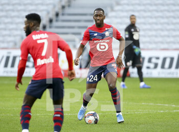 2021-02-28 - Boubakary Soumare of Lille during the French championship Ligue 1 football match between Lille OSC and RC Strasbourg on february 28, 2021 at Pierre Mauroy stadium in Villeneuve-d'Ascq near Lille, France - Photo Jean Catuffe / DPPI - LILLE OSC AND RC STRASBOURG - FRENCH LIGUE 1 - SOCCER