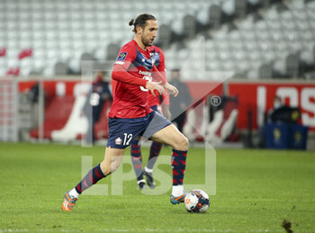 2021-02-28 - Yusuf Yazici of Lille during the French championship Ligue 1 football match between Lille OSC and RC Strasbourg on february 28, 2021 at Pierre Mauroy stadium in Villeneuve-d'Ascq near Lille, France - Photo Jean Catuffe / DPPI - LILLE OSC AND RC STRASBOURG - FRENCH LIGUE 1 - SOCCER