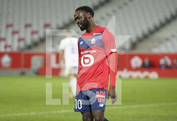 2021-02-28 - Jonathan Ikone of Lille frustrated during the French championship Ligue 1 football match between Lille OSC and RC Strasbourg on february 28, 2021 at Pierre Mauroy stadium in Villeneuve-d'Ascq near Lille, France - Photo Jean Catuffe / DPPI - LILLE OSC AND RC STRASBOURG - FRENCH LIGUE 1 - SOCCER