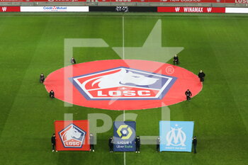 2021-03-03 - Before match during the French championship Ligue 1 football match between Lille OSC and Olympique de Marseille on March 3, 2021 at Pierre Mauroy stadium in Villeneuve-d'Ascq near Lille, France - Photo Laurent Sanson / LS Medianord / DPPI - LILLE OSC AND OLYMPIQUE DE MARSEILLE - FRENCH LIGUE 1 - SOCCER