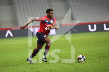2021-03-03 - Jonathan DAVID 9 losc during the French championship Ligue 1 football match between Lille OSC and Olympique de Marseille on March 3, 2021 at Pierre Mauroy stadium in Villeneuve-d'Ascq near Lille, France - Photo Laurent Sanson / LS Medianord / DPPI - LILLE OSC AND OLYMPIQUE DE MARSEILLE - FRENCH LIGUE 1 - SOCCER
