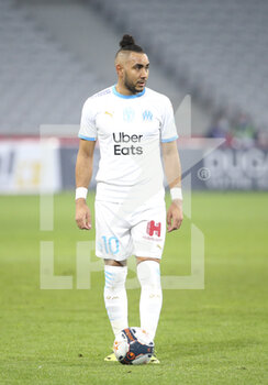 2021-03-03 - Dimitri Payet of Marseille during the French championship Ligue 1 football match between Lille OSC and Olympique de Marseille on March 3, 2021 at Pierre Mauroy stadium in Villeneuve-d'Ascq near Lille, France - Photo Jean Catuffe / DPPI - LILLE OSC AND OLYMPIQUE DE MARSEILLE - FRENCH LIGUE 1 - SOCCER