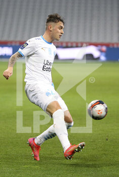 2021-03-03 - Pol Lirola of Marseille during the French championship Ligue 1 football match between Lille OSC and Olympique de Marseille on March 3, 2021 at Pierre Mauroy stadium in Villeneuve-d'Ascq near Lille, France - Photo Jean Catuffe / DPPI - LILLE OSC AND OLYMPIQUE DE MARSEILLE - FRENCH LIGUE 1 - SOCCER