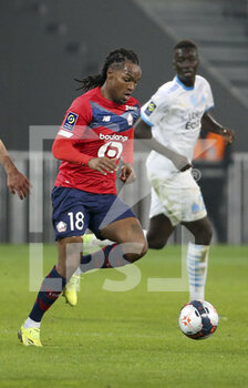 2021-03-03 - Renato Sanches of Lille during the French championship Ligue 1 football match between Lille OSC and Olympique de Marseille on March 3, 2021 at Pierre Mauroy stadium in Villeneuve-d'Ascq near Lille, France - Photo Jean Catuffe / DPPI - LILLE OSC AND OLYMPIQUE DE MARSEILLE - FRENCH LIGUE 1 - SOCCER