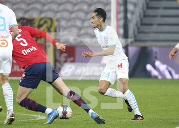 2021-03-03 - Saif Eddine Khaoui of Marseille during the French championship Ligue 1 football match between Lille OSC and Olympique de Marseille on March 3, 2021 at Pierre Mauroy stadium in Villeneuve-d'Ascq near Lille, France - Photo Jean Catuffe / DPPI - LILLE OSC AND OLYMPIQUE DE MARSEILLE - FRENCH LIGUE 1 - SOCCER