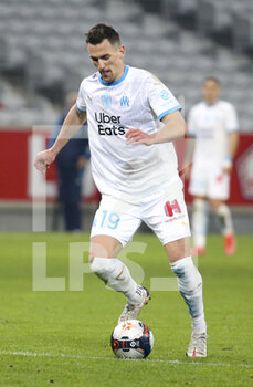 2021-03-03 - Arkadiusz Milik of Marseille during the French championship Ligue 1 football match between Lille OSC and Olympique de Marseille on March 3, 2021 at Pierre Mauroy stadium in Villeneuve-d'Ascq near Lille, France - Photo Jean Catuffe / DPPI - LILLE OSC AND OLYMPIQUE DE MARSEILLE - FRENCH LIGUE 1 - SOCCER