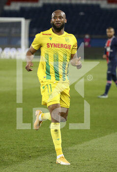 2021-03-14 - Marcus Coco of FC Nantes during the French championship Ligue 1 football match between Paris Saint-Germain and FC Nantes on March 14, 2021 at Parc des Princes stadium in Paris, France - Photo Jean Catuffe / DPPI - PARIS SAINT-GERMAIN AND FC NANTES - FRENCH LIGUE 1 - SOCCER
