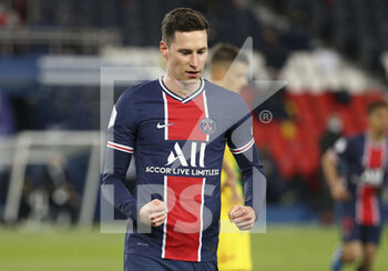 2021-03-14 - Julian Draxler of PSG celebrates his goal during the French championship Ligue 1 football match between Paris Saint-Germain and FC Nantes on March 14, 2021 at Parc des Princes stadium in Paris, France - Photo Jean Catuffe / DPPI - PARIS SAINT-GERMAIN AND FC NANTES - FRENCH LIGUE 1 - SOCCER
