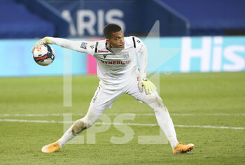2021-03-14 - Goalkeeper of FC Nantes Alban Lafont during the French championship Ligue 1 football match between Paris Saint-Germain and FC Nantes on March 14, 2021 at Parc des Princes stadium in Paris, France - Photo Jean Catuffe / DPPI - PARIS SAINT-GERMAIN AND FC NANTES - FRENCH LIGUE 1 - SOCCER
