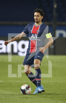 2021-03-14 - Marquinhos of PSG during the French championship Ligue 1 football match between Paris Saint-Germain and FC Nantes on March 14, 2021 at Parc des Princes stadium in Paris, France - Photo Jean Catuffe / DPPI - PARIS SAINT-GERMAIN AND FC NANTES - FRENCH LIGUE 1 - SOCCER