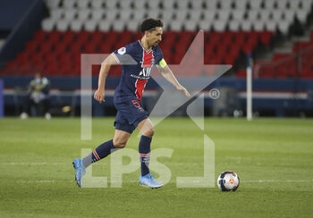 2021-03-14 - Marquinhos of PSG during the French championship Ligue 1 football match between Paris Saint-Germain and FC Nantes on March 14, 2021 at Parc des Princes stadium in Paris, France - Photo Jean Catuffe / DPPI - PARIS SAINT-GERMAIN AND FC NANTES - FRENCH LIGUE 1 - SOCCER