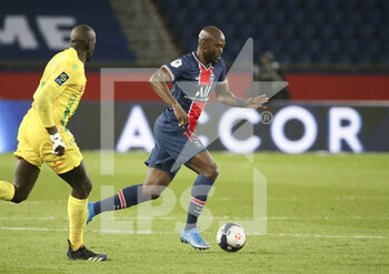 2021-03-14 - Danilo Pereira of PSG during the French championship Ligue 1 football match between Paris Saint-Germain and FC Nantes on March 14, 2021 at Parc des Princes stadium in Paris, France - Photo Jean Catuffe / DPPI - PARIS SAINT-GERMAIN AND FC NANTES - FRENCH LIGUE 1 - SOCCER