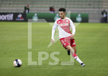 2021-03-19 - Sofiane Diop of Monaco during the French championship Ligue 1 football match between AS Saint-Etienne (ASSE) and AS Monaco (ASM) on March 19, 2021 at Stade Geoffroy Guichard in Saint-Etienne, France - Photo Jean Catuffe / DPPI - AS SAINT-ETIENNE (ASSE) AND AS MONACO (ASM) - FRENCH LIGUE 1 - SOCCER