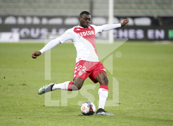 2021-03-19 - Youssouf Fofana of Monaco during the French championship Ligue 1 football match between AS Saint-Etienne (ASSE) and AS Monaco (ASM) on March 19, 2021 at Stade Geoffroy Guichard in Saint-Etienne, France - Photo Jean Catuffe / DPPI - AS SAINT-ETIENNE (ASSE) AND AS MONACO (ASM) - FRENCH LIGUE 1 - SOCCER