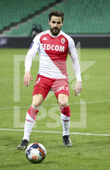 2021-03-19 - Cesc Fabregas of Monaco during the French championship Ligue 1 football match between AS Saint-Etienne (ASSE) and AS Monaco (ASM) on March 19, 2021 at Stade Geoffroy Guichard in Saint-Etienne, France - Photo Jean Catuffe / DPPI - AS SAINT-ETIENNE (ASSE) AND AS MONACO (ASM) - FRENCH LIGUE 1 - SOCCER
