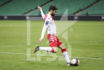 2021-03-19 - Cesc Fabregas of Monaco during the French championship Ligue 1 football match between AS Saint-Etienne (ASSE) and AS Monaco (ASM) on March 19, 2021 at Stade Geoffroy Guichard in Saint-Etienne, France - Photo Jean Catuffe / DPPI - AS SAINT-ETIENNE (ASSE) AND AS MONACO (ASM) - FRENCH LIGUE 1 - SOCCER