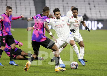 2021-03-21 - Lucas Paqueta of Lyon during the French championship Ligue 1 football match between Olympique Lyonnais (OL) and Paris Saint-Germain (PSG) on March 21, 2021 at Groupama stadium in Decines-Charpieu near Lyon, France - Photo Jean Catuffe / DPPI - OLYMPIQUE LYONNAIS AND PARIS SAINT-GERMAIN - FRENCH LIGUE 1 - SOCCER