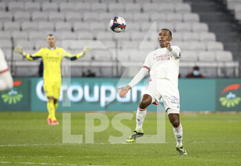 2021-03-21 - Marcelo Guedes of Lyon during the French championship Ligue 1 football match between Olympique Lyonnais (OL) and Paris Saint-Germain (PSG) on March 21, 2021 at Groupama stadium in Decines-Charpieu near Lyon, France - Photo Jean Catuffe / DPPI - OLYMPIQUE LYONNAIS AND PARIS SAINT-GERMAIN - FRENCH LIGUE 1 - SOCCER