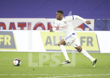 2021-03-21 - Sinaly Diomande of Lyon during the French championship Ligue 1 football match between Olympique Lyonnais (OL) and Paris Saint-Germain (PSG) on March 21, 2021 at Groupama stadium in Decines-Charpieu near Lyon, France - Photo Jean Catuffe / DPPI - OLYMPIQUE LYONNAIS AND PARIS SAINT-GERMAIN - FRENCH LIGUE 1 - SOCCER