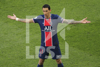2021-04-03 - Angel Di Maria (PSG) reacted during the French championship Ligue 1 football match between Paris Saint-Germain and LOSC Lille on April 3, 2021 at Parc des Princes stadium in Paris, France - Photo Stephane Allaman / DPPI - PARIS SAINT-GERMAIN AND LOSC LILLE - FRENCH LIGUE 1 - SOCCER