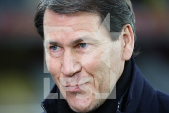 2021-04-03 - Rudi GARCIA coach Lyon during the French championship Ligue 1 football match between RC Lens and Olympique Lyonnais on April 3, 2021 at Bollaert-Delelis stadium in Lens, France - Photo Laurent Sanson / LS Medianord / DPPI - RC LENS VS OLYMPIQUE LYONNAIS - FRENCH LIGUE 1 - SOCCER