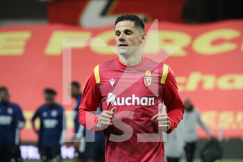 2021-04-03 - Florian SOTOCA 7 Lens during the French championship Ligue 1 football match between RC Lens and Olympique Lyonnais on April 3, 2021 at Bollaert-Delelis stadium in Lens, France - Photo Laurent Sanson / LS Medianord / DPPI - RC LENS VS OLYMPIQUE LYONNAIS - FRENCH LIGUE 1 - SOCCER