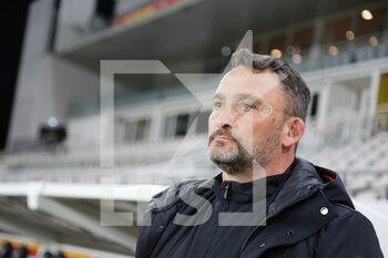 2021-04-03 - Coach RC Lens Franck Haise during the French championship Ligue 1 football match between RC Lens and Olympique Lyonnais on April 3, 2021 at Bollaert-Delelis stadium in Lens, France - Photo Laurent Sanson / LS Medianord / DPPI - RC LENS VS OLYMPIQUE LYONNAIS - FRENCH LIGUE 1 - SOCCER