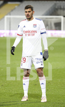2021-04-03 - Bruno Guimaraes of Lyon during the French championship Ligue 1 football match between RC Lens and Olympique Lyonnais (OL, Lyon) on April 3, 2021 at Stade Bollaert-Delelis in Lens, France - Photo Jean Catuffe / DPPI - RC LENS VS OLYMPIQUE LYONNAIS - FRENCH LIGUE 1 - SOCCER