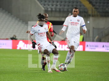 2021-04-03 - Defender Lyon Maxwel CORNET 27 during the French championship Ligue 1 football match between RC Lens and Olympique Lyonnais on April 3, 2021 at Bollaert-Delelis stadium in Lens, France - Photo Laurent Sanson / LS Medianord / DPPI - RC LENS VS OLYMPIQUE LYONNAIS - FRENCH LIGUE 1 - SOCCER