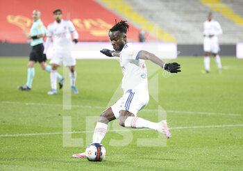 2021-04-03 - Maxwel Cornet of Lyon during the French championship Ligue 1 football match between RC Lens and Olympique Lyonnais (OL, Lyon) on April 3, 2021 at Stade Bollaert-Delelis in Lens, France - Photo Jean Catuffe / DPPI - RC LENS VS OLYMPIQUE LYONNAIS - FRENCH LIGUE 1 - SOCCER