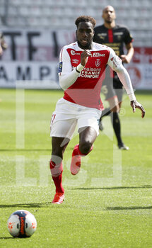 2021-04-04 - Boulaye Dia of Reims during the French championship Ligue 1 football match between Stade de Reims and Stade Rennais (Rennes) on April 4, 2021 at Stade Auguste Delaune in Reims, France - Photo Jean Catuffe / DPPI - STADE DE REIMS VS STADE RENNAIS (RENNES) - FRENCH LIGUE 1 - SOCCER