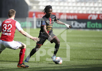 2021-04-04 - Eduardo Camavinga of Rennes during the French championship Ligue 1 football match between Stade de Reims and Stade Rennais (Rennes) on April 4, 2021 at Stade Auguste Delaune in Reims, France - Photo Jean Catuffe / DPPI - STADE DE REIMS VS STADE RENNAIS (RENNES) - FRENCH LIGUE 1 - SOCCER