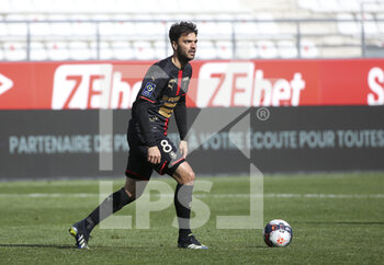 2021-04-04 - Clement Grenier of Rennes during the French championship Ligue 1 football match between Stade de Reims and Stade Rennais (Rennes) on April 4, 2021 at Stade Auguste Delaune in Reims, France - Photo Jean Catuffe / DPPI - STADE DE REIMS VS STADE RENNAIS (RENNES) - FRENCH LIGUE 1 - SOCCER