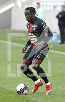 2021-04-04 - Faitout Maouassa of Rennes during the French championship Ligue 1 football match between Stade de Reims and Stade Rennais (Rennes) on April 4, 2021 at Stade Auguste Delaune in Reims, France - Photo Jean Catuffe / DPPI - STADE DE REIMS VS STADE RENNAIS (RENNES) - FRENCH LIGUE 1 - SOCCER