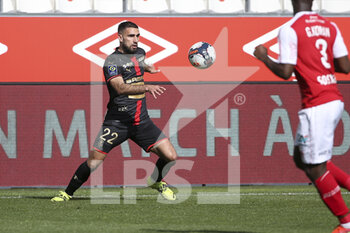 2021-04-04 - Romain Del Castillo of Rennes during the French championship Ligue 1 football match between Stade de Reims and Stade Rennais (Rennes) on April 4, 2021 at Stade Auguste Delaune in Reims, France - Photo Jean Catuffe / DPPI - STADE DE REIMS VS STADE RENNAIS (RENNES) - FRENCH LIGUE 1 - SOCCER