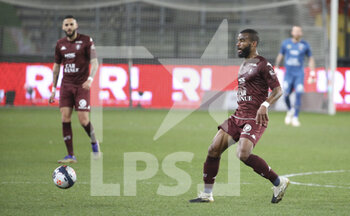 2021-04-09 - Boubakar Kouyate of FC Metz during the French championship Ligue 1 football match between FC Metz and Lille OSC (LOSC) on April 9, 2021 at Stade Saint-Symphorien in Metz, France - Photo Jean Catuffe / DPPI - FC METZ VS LILLE OSC (LOSC) - FRENCH LIGUE 1 - SOCCER