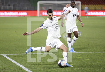 2021-04-09 - Mehmet Zeki Celik of Lille during the French championship Ligue 1 football match between FC Metz and Lille OSC (LOSC) on April 9, 2021 at Stade Saint-Symphorien in Metz, France - Photo Jean Catuffe / DPPI - FC METZ VS LILLE OSC (LOSC) - FRENCH LIGUE 1 - SOCCER