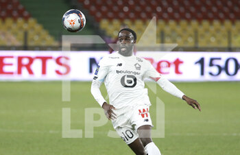 2021-04-09 - Jonathan Ikone of Lille during the French championship Ligue 1 football match between FC Metz and Lille OSC (LOSC) on April 9, 2021 at Stade Saint-Symphorien in Metz, France - Photo Jean Catuffe / DPPI - FC METZ VS LILLE OSC (LOSC) - FRENCH LIGUE 1 - SOCCER